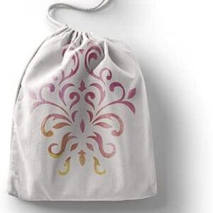 بوناميزون شنطة منتجات قطنية مطبوعة مع رباط، شنطة بقالة قابلة لاعادة الاستخدام، اكياس صديقة للبيئة وقابلة للتحلل البيولوجي، شنطة سفر، شنط تسوق، صديقة للبيئة، قابلة للطي، المقاس: 20×30 سم