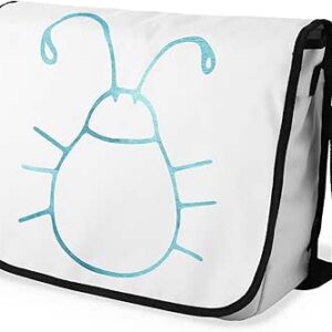 شنطة ماسنجر مدرسية مطبوعة رقمية بحزام اسود للبنات والاولاد من لو جاردين دو لين، شنطة ماسنجر للطلاب، شنط كتف مقاس 29 × 36 سم