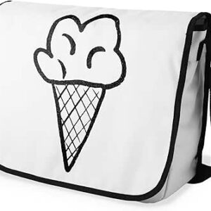 شنطة ماسنجر مدرسية مطبوعة رقمية بحزام اسود للبنات والاولاد من لو جاردين دو لين، شنطة ماسنجر للطلاب، شنط كتف مقاس 29 × 36 سم