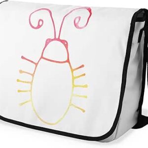 شنطة ماسنجر مدرسية مطبوعة رقمية بحزام اسود للبنات والاولاد من لو جاردين دو لين، شنطة ماسنجر للطلاب، شنط كتف مقاس 29 × 36 سم