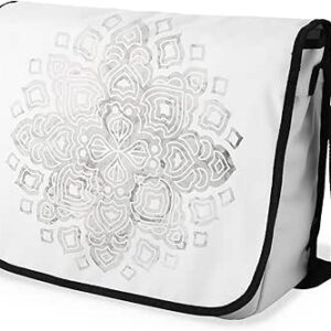 شنطة ماسنجر مدرسية مطبوعة رقمية بحزام اسود للبنات والاولاد من لو جاردين دو لين، شنطة ماسنجر للطلاب، شنط كتف مقاس 29 × 36 سم