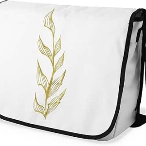 بوناميزون شنطة ماسنجر مدرسية مطبوعة رقميا مع حزام اسود للطلاب، شنطة كروس وشنطة ساعي، شنطة كتف للمدرسة، العودة الى المدرسة، المقاس: 29 × 36 سم