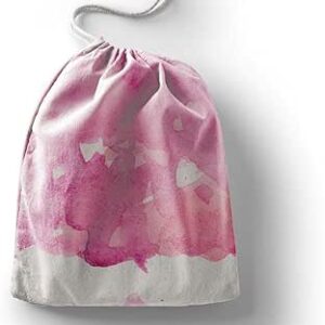 بوناميزون شنطة منتجات قطنية مطبوعة مع رباط، شنطة بقالة قابلة لاعادة الاستخدام، اكياس صديقة للبيئة وقابلة للتحلل البيولوجي، شنطة سفر، شنط تسوق، صديقة للبيئة، قابلة للطي، المقاس: 12×15 سم