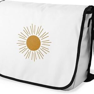 بوناميزون شنطة ماسنجر مدرسية مطبوعة رقميا مع حزام اسود للطلاب، شنطة كروس وشنطة ساعي، شنطة كتف للمدرسة، العودة الى المدرسة، المقاس: 29 × 36 سم