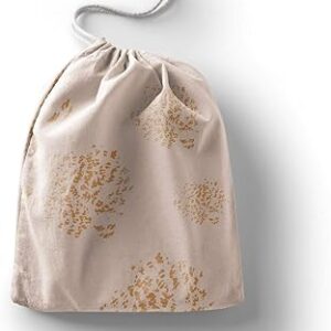 بوناميزون شنطة منتجات قطنية مطبوعة مع رباط، شنطة بقالة قابلة لاعادة الاستخدام، اكياس صديقة للبيئة وقابلة للتحلل البيولوجي، شنطة سفر، شنط تسوق، صديقة للبيئة، قابلة للطي، المقاس: 12×15 سم، قماش