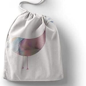 بوناميزون شنطة منتجات قطنية مطبوعة مع رباط، شنطة بقالة قابلة لاعادة الاستخدام، اكياس صديقة للبيئة وقابلة للتحلل البيولوجي، شنطة سفر، شنط تسوق، صديقة للبيئة، قابلة للطي، المقاس: 20×30 سم