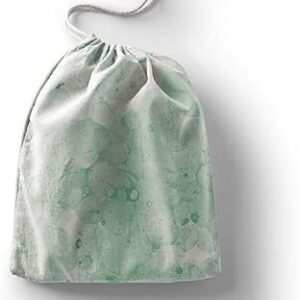 بوناميزون شنطة منتجات قطنية مطبوعة مع رباط، شنطة بقالة قابلة لاعادة الاستخدام، اكياس صديقة للبيئة وقابلة للتحلل البيولوجي، شنطة سفر، شنط تسوق، صديقة للبيئة، قابلة للطي، المقاس: 20×30 سم