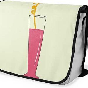 بوناميزون شنطة ماسنجر مدرسية مطبوعة رقميا مع حزام اسود للطلاب، شنطة كروس وشنطة ساعي، شنطة كتف للمدرسة، العودة الى المدرسة، المقاس: 29 × 36 سم