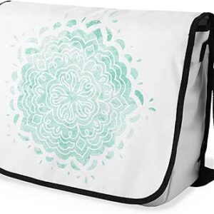 بوناميزون شنطة ماسنجر مدرسية مطبوعة رقميا مع حزام اسود للطلاب، شنطة كروس وشنطة ساعي، شنطة كتف للمدرسة، العودة الى المدرسة، المقاس: 29 × 36 سم