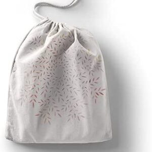 بوناميزون شنطة منتجات قطنية مطبوعة مع رباط، شنطة بقالة قابلة لاعادة الاستخدام، اكياس صديقة للبيئة وقابلة للتحلل البيولوجي، شنطة سفر، شنط تسوق، صديقة للبيئة، قابلة للطي، المقاس: 12×15 سم، قماش