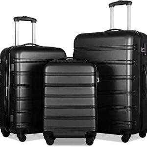 مجموعة شنط سفر دوارة قابلة للتوسيع مكونة من 3 قطع من فليكس