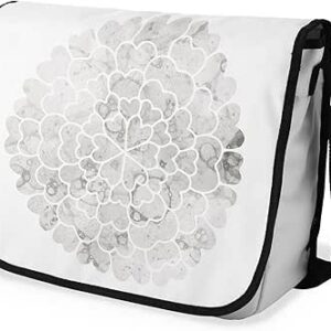 شنطة ماسنجر مدرسية مطبوعة رقمية بحزام اسود للبنات والاولاد من لو جاردين دو لين، شنطة ماسنجر للطلاب، شنط كتف مقاس 29 × 36 سم