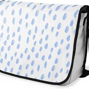 بوناميزون شنطة ماسنجر مدرسية مطبوعة رقميا مع حزام اسود للطلاب، شنطة كروس وشنطة ساعي، شنطة كتف للمدرسة، العودة الى المدرسة، المقاس: 29 × 36 سم