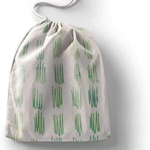 بوناميزون شنطة منتجات قطنية مطبوعة مع رباط، شنطة بقالة قابلة لاعادة الاستخدام، اكياس صديقة للبيئة وقابلة للتحلل البيولوجي، شنطة سفر، شنط تسوق، صديقة للبيئة، قابلة للطي، المقاس: 12×15 سم، قماش