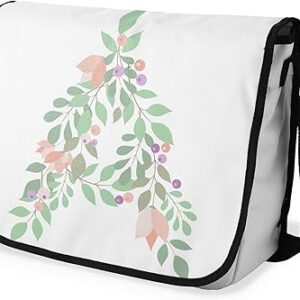 بوناميزون شنطة ماسنجر مدرسية مطبوعة رقميا مع حزام اسود للطلاب، شنطة كروس وشنطة ساعي، شنطة كتف للمدرسة، العودة الى المدرسة، المقاس: 29 × 36 سم