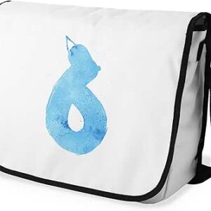 شنطة ماسنجر مدرسية مطبوعة رقمية بحزام اسود للبنات والاولاد من لو جاردين دو لين، شنطة ماسنجر للطلاب، شنط كتف مقاس 29 × 36 سم