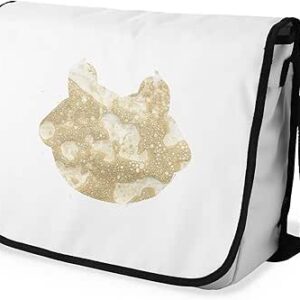 شنطة ماسنجر مدرسية مطبوعة رقمية بحزام اسود للبنات والاولاد من لو جاردين دو لين، شنطة ماسنجر للطلاب، شنط كتف مقاس 29 × 36 سم