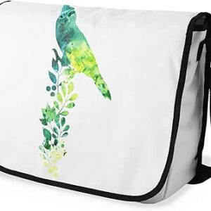 بوناميزون شنطة ماسنجر مدرسية مطبوعة رقميا مع حزام اسود للطلاب، شنطة كروس وشنطة ساعي، شنطة كتف للمدرسة، العودة الى المدرسة، المقاس: 29 × 36 سم