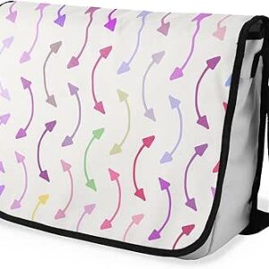 بوناميزون شنطة ماسنجر مدرسية مطبوعة رقميا مع حزام اسود للطلاب، شنطة كروس وشنطة ساعي، شنطة كتف للمدرسة، العودة الى المدرسة، المقاس: 29 × 36 سم