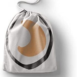 بوناميزون شنطة منتجات قطنية مطبوعة مع رباط، شنطة بقالة قابلة لاعادة الاستخدام، اكياس صديقة للبيئة وقابلة للتحلل البيولوجي، شنطة سفر، شنط تسوق، صديقة للبيئة، قابلة للطي، المقاس: 12×15 سم