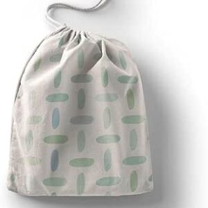 بوناميزون شنطة منتجات قطنية مطبوعة مع رباط، شنطة بقالة قابلة لاعادة الاستخدام، اكياس صديقة للبيئة وقابلة للتحلل البيولوجي، شنطة سفر، شنط تسوق، صديقة للبيئة، قابلة للطي، المقاس: 12×15 سم، لوحة قماشية