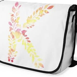 بوناميزون شنطة ماسنجر مدرسية مطبوعة رقميا مع حزام اسود للطلاب، شنطة كروس وشنطة ساعي، شنطة كتف للمدرسة، العودة الى المدرسة، المقاس: 29 × 36 سم