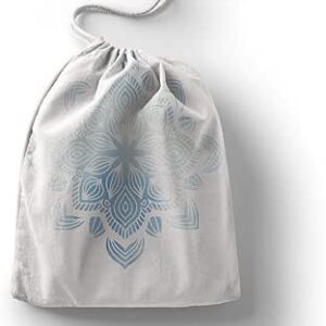 بوناميزون شنطة منتجات قطنية مطبوعة مع رباط، شنطة بقالة قابلة لاعادة الاستخدام، اكياس صديقة للبيئة وقابلة للتحلل البيولوجي، شنطة سفر، شنط تسوق، صديقة للبيئة، قابلة للطي، المقاس: 12×15 سم، قماش