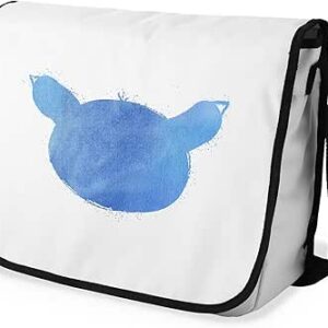 بوناميزون شنطة ماسنجر مدرسية مطبوعة رقميا مع حزام اسود للطلاب، شنطة كروس وشنطة ساعي، شنطة كتف للمدرسة، العودة الى المدرسة، المقاس: 29 × 36 سم