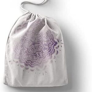 بوناميزون شنطة منتجات قطنية مطبوعة مع رباط، شنطة بقالة قابلة لاعادة الاستخدام، اكياس صديقة للبيئة وقابلة للتحلل البيولوجي، شنطة سفر، شنط تسوق، صديقة للبيئة، قابلة للطي، المقاس: 20×30 سم، قماش