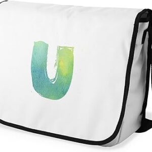 بوناميزون شنطة ماسنجر مدرسية مطبوعة رقميا مع حزام اسود للطلاب، شنطة كروس وشنطة ساعي، شنطة كتف للمدرسة، العودة الى المدرسة، المقاس: 29 × 36 سم