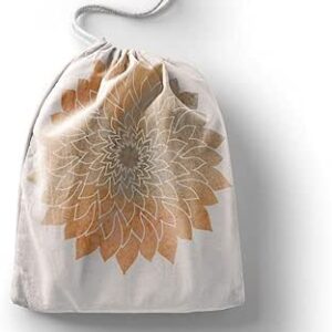 بوناميزون شنطة منتجات قطنية مطبوعة مع رباط، شنطة بقالة قابلة لاعادة الاستخدام، اكياس صديقة للبيئة وقابلة للتحلل البيولوجي، شنطة سفر، شنط تسوق، صديقة للبيئة، قابلة للطي، المقاس: 12×15 سم