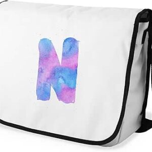 بوناميزون شنطة ماسنجر مدرسية مطبوعة رقميا مع حزام اسود للطلاب، شنطة كروس وشنطة ساعي، شنطة كتف للمدرسة، العودة الى المدرسة، المقاس: 29 × 36 سم