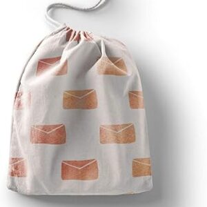 بوناميزون شنطة منتجات قطنية مطبوعة مع رباط، شنطة بقالة قابلة لاعادة الاستخدام، اكياس صديقة للبيئة وقابلة للتحلل البيولوجي، شنطة سفر، شنط تسوق، صديقة للبيئة، قابلة للطي، المقاس: 12×15 سم، قماش
