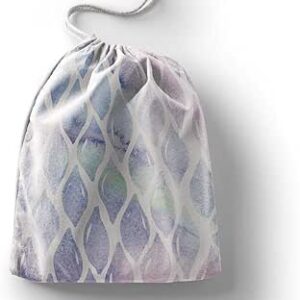 بوناميزون شنطة منتجات قطنية مطبوعة مع رباط، شنطة بقالة قابلة لاعادة الاستخدام، اكياس صديقة للبيئة وقابلة للتحلل البيولوجي، شنطة سفر، شنط تسوق، صديقة للبيئة، قابلة للطي، المقاس: 12×15 سم، قماش