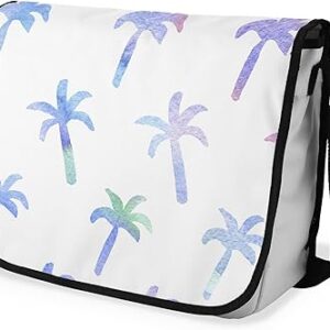 بوناميزون شنطة ماسنجر مدرسية مطبوعة رقميا مع حزام اسود للطلاب، شنطة كروس وشنطة ساعي، شنطة كتف للمدرسة، العودة الى المدرسة، المقاس: 29 × 36 سم