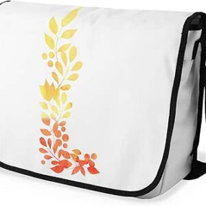 بوناميزون شنطة ماسنجر مدرسية مطبوعة رقميا مع حزام اسود للطلاب، شنطة كروس وشنطة ساعي، شنطة كتف للمدرسة، العودة الى المدرسة، المقاس: 29 × 36 سم