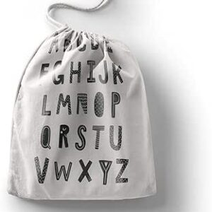 بوناميزون شنطة منتجات قطنية مطبوعة مع رباط، شنطة بقالة قابلة لاعادة الاستخدام، اكياس صديقة للبيئة وقابلة للتحلل البيولوجي، شنطة سفر، شنط تسوق، صديقة للبيئة، قابلة للطي، المقاس: 20×30 سم، قماش