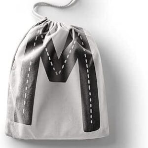 بوناميزون شنطة منتجات قطنية مطبوعة مع رباط، شنطة بقالة قابلة لاعادة الاستخدام، اكياس صديقة للبيئة وقابلة للتحلل البيولوجي، شنطة سفر، شنط تسوق، صديقة للبيئة، قابلة للطي، المقاس: 12×15 سم