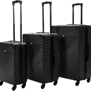 شنطة امتعة بهيكل صلب متين وخفيف الوزن بـ4 عجلات ومقابض سهلة الحمل من او اتش اس