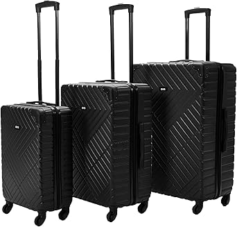 شنطة امتعة بهيكل صلب متين وخفيف الوزن بـ4 عجلات ومقابض سهلة الحمل من او اتش اس