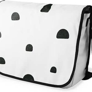 شنطة ماسنجر مدرسية مطبوعة رقمية بحزام اسود للبنات والاولاد من لو جاردين دو لين، شنطة ماسنجر للطلاب، شنط كتف مقاس 29 × 36 سم