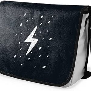 بوناميزون شنطة ماسنجر مدرسية مطبوعة رقميا للطلاب، شنطة كروس بودي وشنطة ساعي، شنطة كتف للمدرسة، العودة الى المدرسة، المقاس: 29 × 36 سم، ألوان متعددة