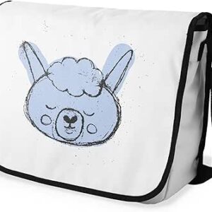 شنطة ماسنجر مدرسية مطبوعة رقمية بحزام اسود للبنات والاولاد من لو جاردين دو لين، شنطة ماسنجر للطلاب، شنط كتف مقاس 29 × 36 سم