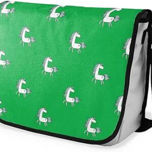 بوناميزون شنطة ماسنجر مدرسية مطبوعة رقميا للطلاب، شنطة كروس بودي وشنطة ساعي، شنطة كتف للمدرسة، العودة الى المدرسة، المقاس: 29 × 36 سم، ألوان متعددة