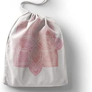 بوناميزون شنطة منتجات قطنية مطبوعة مع رباط، شنطة بقالة قابلة لاعادة الاستخدام، اكياس صديقة للبيئة وقابلة للتحلل البيولوجي، شنطة سفر، شنط تسوق، صديقة للبيئة، قابلة للطي، المقاس: 12×15 سم