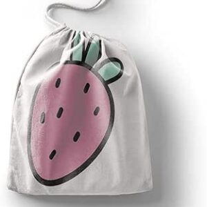 بوناميزون شنطة منتجات قطنية مطبوعة مع رباط، شنطة بقالة قابلة لاعادة الاستخدام، اكياس صديقة للبيئة وقابلة للتحلل البيولوجي، شنطة سفر، شنط تسوق، صديقة للبيئة، قابلة للطي، المقاس: 12×15 سم
