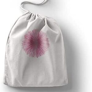 بوناميزون شنطة منتجات قطنية مطبوعة مع رباط، شنطة بقالة قابلة لاعادة الاستخدام، اكياس صديقة للبيئة وقابلة للتحلل البيولوجي، شنطة سفر، شنط تسوق، صديقة للبيئة، قابلة للطي، المقاس: 12×15 سم، لوحة قماشية