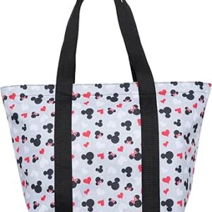 ديزني شنطة سفر بسحاب مطبوع عليها ميكي وميني ماوس