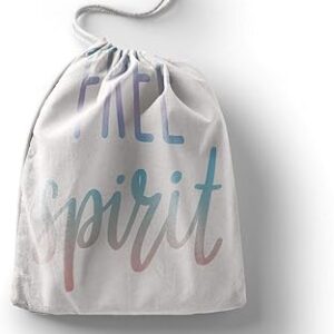 بوناميزون شنطة منتجات قطنية مطبوعة مع رباط، شنطة بقالة قابلة لاعادة الاستخدام، اكياس صديقة للبيئة وقابلة للتحلل البيولوجي، شنطة سفر، شنط تسوق، صديقة للبيئة، قابلة للطي، المقاس: 12×15 سم، قماش