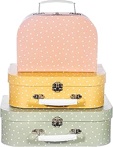 ساس اند بيل شنطة سفر منقطة من ايرث تونز - مجموعة من 3 قطع، ألوان متعددة